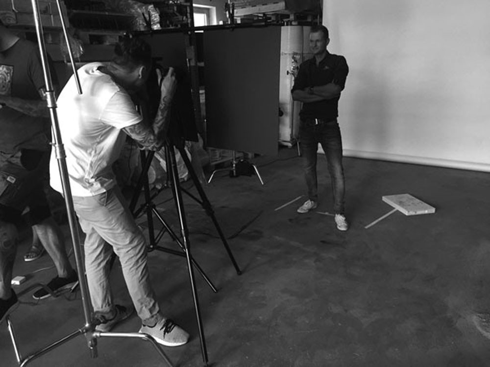 Fotoshooting für Sitter Bau