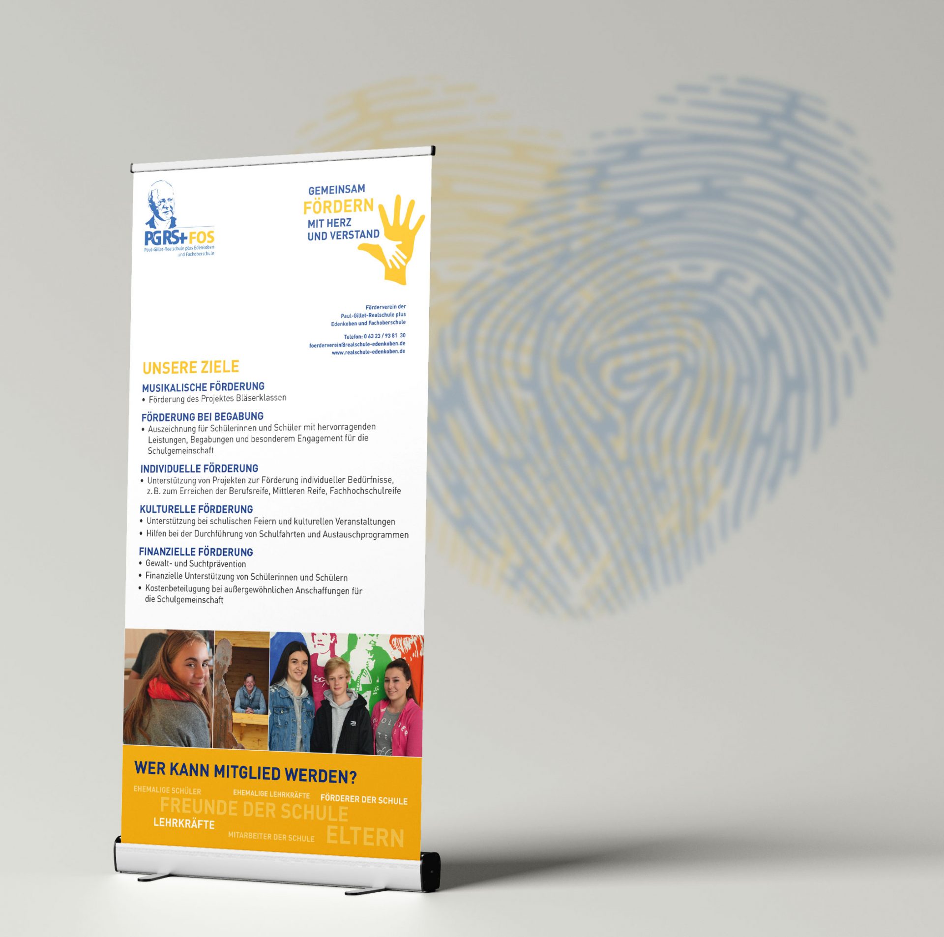 Roll-Up für die Paul-Gillet-Realschule plus Edenkoben