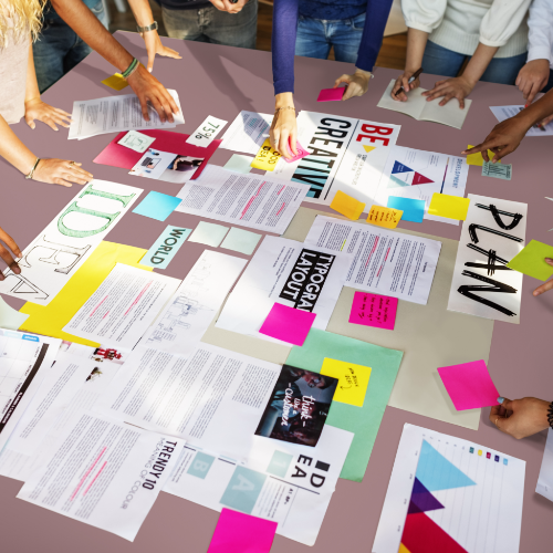 Brainstorming der Gestaltungsfreunde Werbeagentur