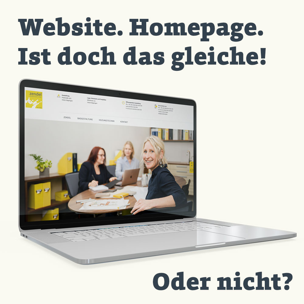 Website, Webseite oder Homepage? Da gibt es Unterschiede, die wir erklären.