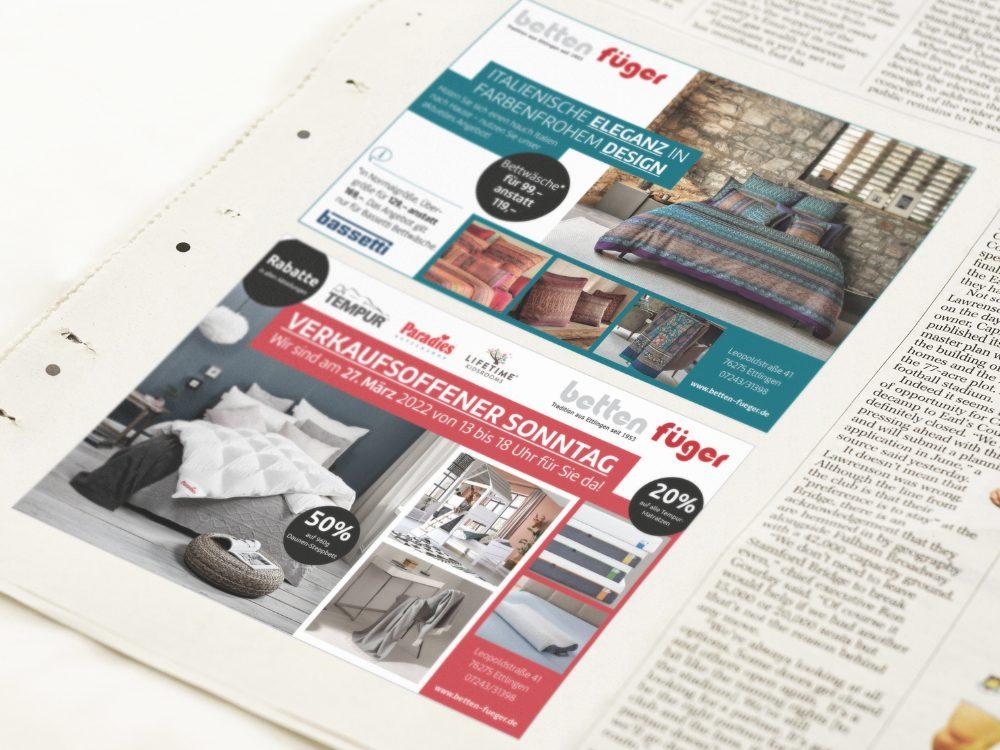 Betten Füger - Ettlingen | bf anzeigen 01