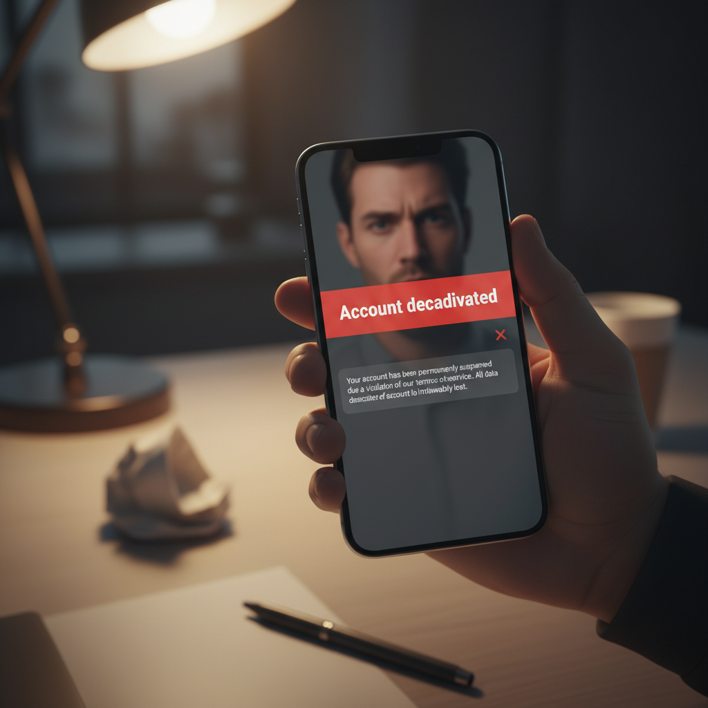 Gesperrter Social-Media-Account auf Smartphone – Risiko ohne eigene Website